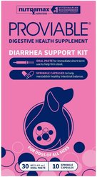 Nutramax Proviable Probiotics & Prebiotics Digestive Health Supplement for Dogs, 30 mL paste, 10 capsule...
