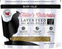 Bar ALE 16% Protein Layer Mini-Pellet Cracked Corn & Oyster Shell Chicken Feed, 10-lb bag