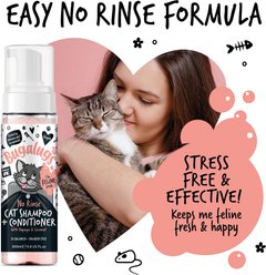 Bugalugs Pet Care 2 in1 Coconut Papaya No Rinse Cat Shampoo, 16.9-fl oz bottle slide 2 of 6