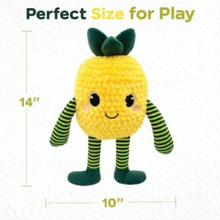 Bow-Wow Pet Squeaky Plush Pineapple Dog Toy slide 2 of 4