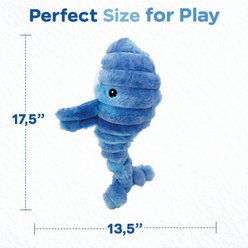 Bow-Wow Pet Squeaky Plush Whale Dog Toy slide 2 of 4