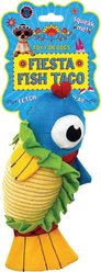 Bow-Wow Pet Squeaky Plush Fish Taco Dog Toy