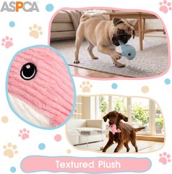 ASPCA Interactive Soft Durable Stuffed Whale Squeaky Plush Dog Toy, 2 count slide 2 of 5