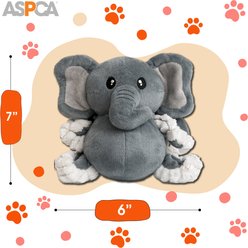 ASPCA Interactive Soft Durable Stuffed Sloth & Elephant Squeaky Plush Dog Toy, 2 count slide 2 of 5