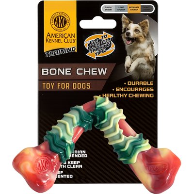American Kennel Club American Kennel Club V-Shaped Meat Bone Dog Chew Toy