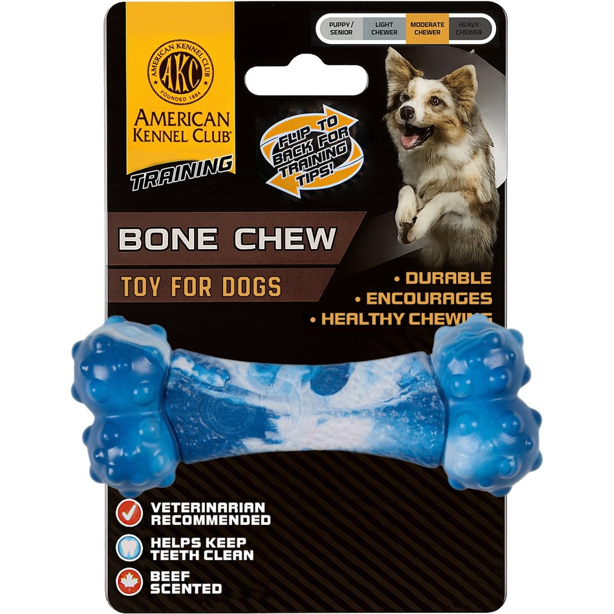 American Kennel Club Ombre Bone Dog Chew Toy