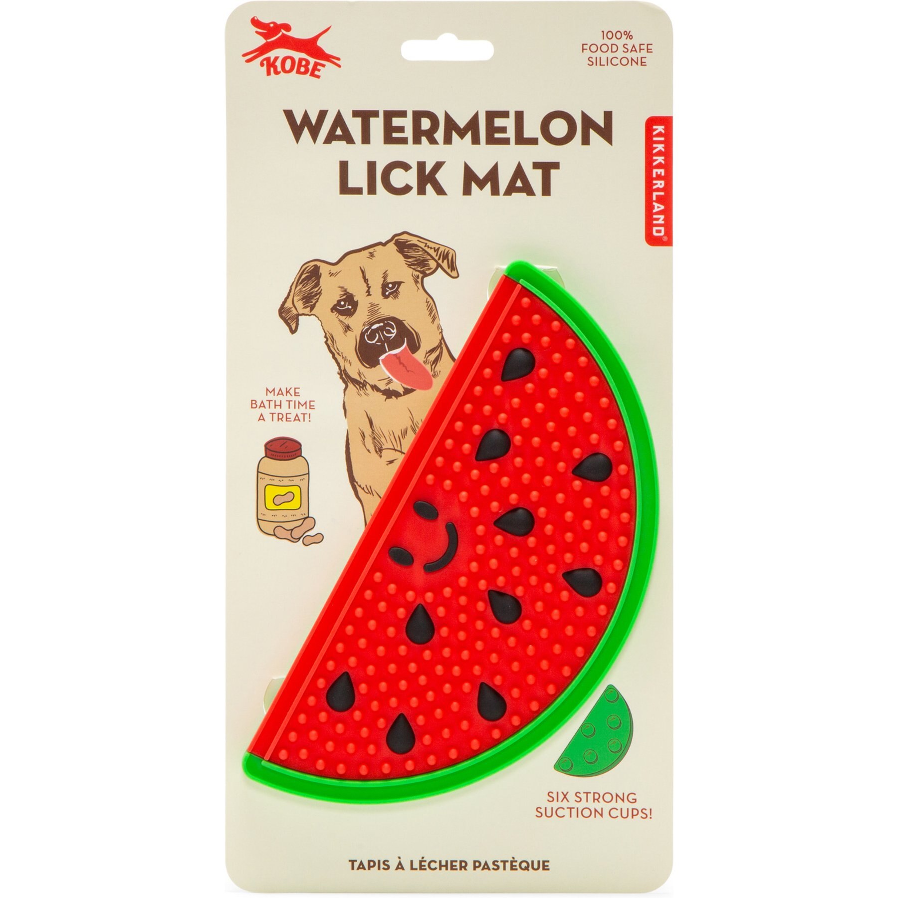 Kikkerland Watermelon Lick Mat Dog Toy