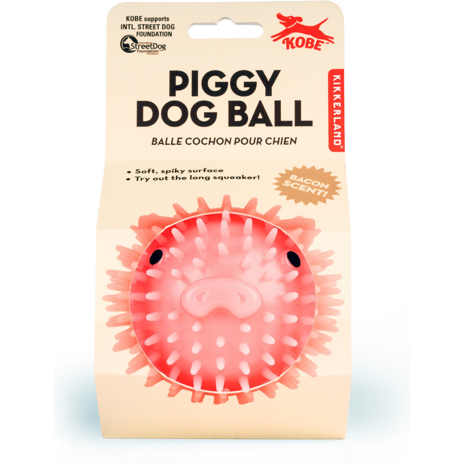 Kikkerland Pig Ball Dog Toy