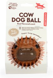 Kikkerland Cow Ball Dog Toy