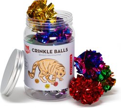 Kikkerland Crinkle Balls Cat Toy