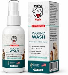PetVet Medic Hot Spots Spray Dog, Cat & Small Pet Wound Wash, 3-fl oz bottle