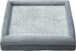WNPETHOME Long-Wavy Orthopedic Furniture Style Dog Sofa Bed, Gray, 53 x 43 x 7-in slide 2 of 7