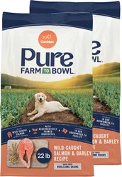 CANIDAE Pure Farm to Bowl Wild-Caught Salmon & Barley Recipe Dry Dog Food, 44-lb bundle