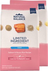 Natural Balance Limited Ingredient Salmon & Brown Rice Puppy Recipe Dry Dog Food, 48-lb bundle