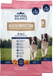Natural Balance Health Protection Adult Real Salmon, Brown Rice & Pumpkin Dry Dog Food, 44-lb bundle slide 1 of 9
