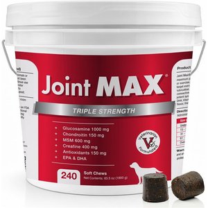 Joint MAX Triple Strength Advanced Hip & Joint Support Soft Chews for Dogs, 240 count