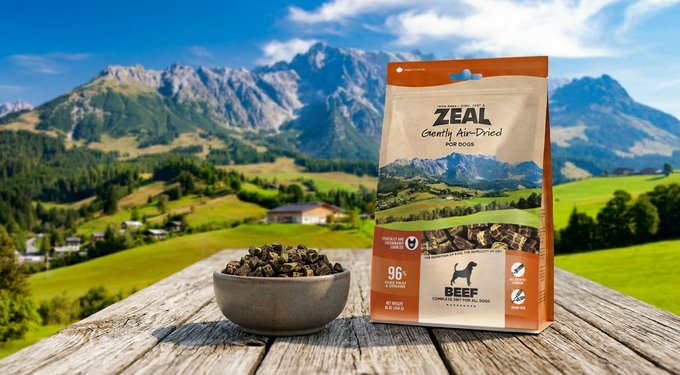 ZEAL Beef Recipe Grain-Free Gently Air-Dried Dog Food, 1-lb bag