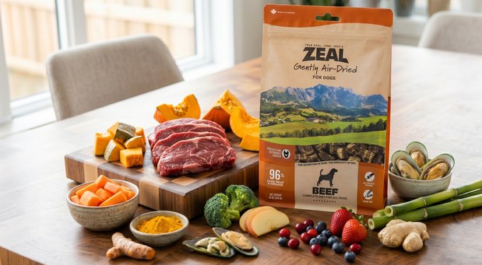 ZEAL Beef Recipe Grain-Free Gently Air-Dried Dog Food, 1-lb bag