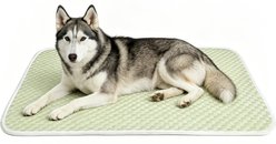 Golopet Detachable Washable Cooling Dog Crate Mat, Green, Large: 39 x 27-in