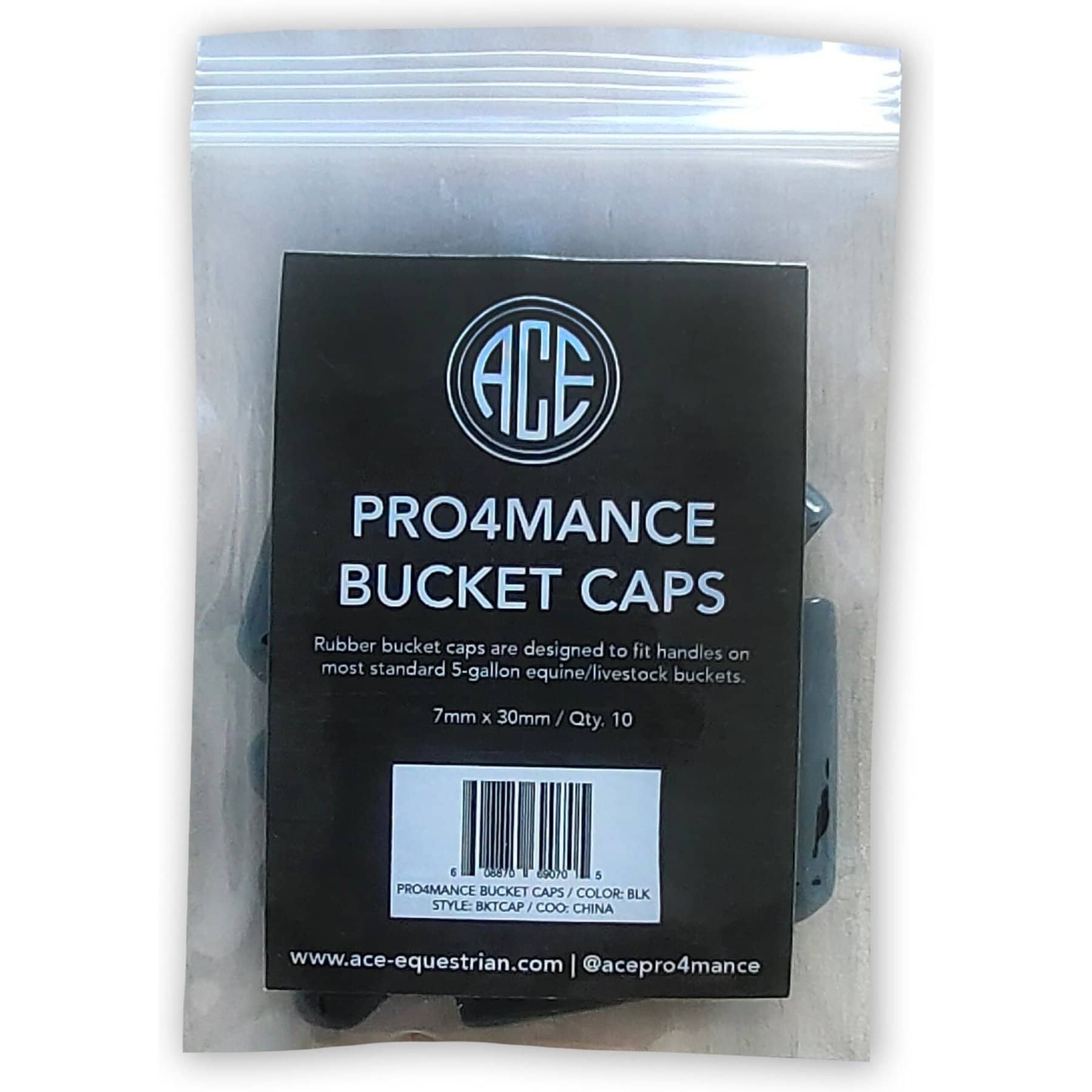 Ace Equestrian Pro4mance Replacement Bucket Handle Caps, 10 count