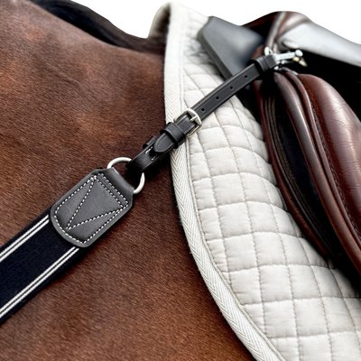 Ace Equestrian Ace Equestrian Pro4mance Com4rt Stretch Elastic Breast Collar, Black