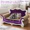 Show in main carousel: MALOROY Couch Shaped Cat Scratcher Sofa Bed, Large, Purple slide 7 of 8