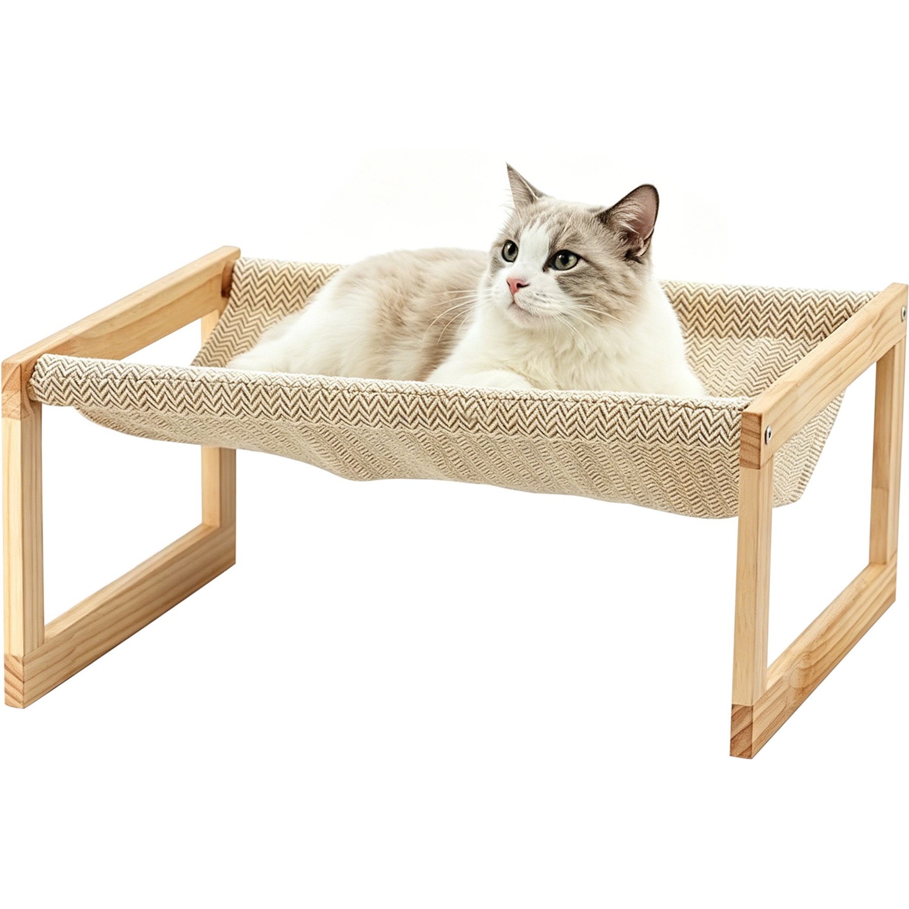 Twinsing Elevated Hammock Cat Bed with Removable Washable Cover
