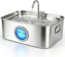 Heeyoo Stainless Steel Automatic Dog & Cat Water Fountain, 12-l