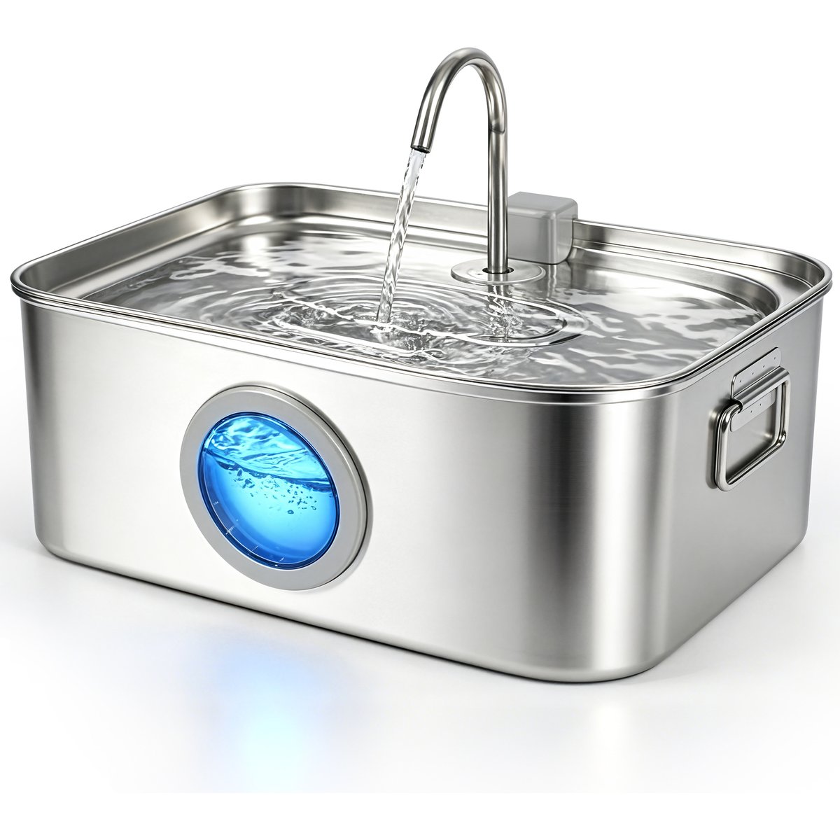 Heeyoo Stainless Steel Automatic Dog & Cat Water Fountain, 12-l