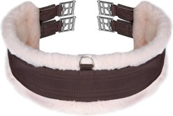 Shires Equestrian Products ARMA Fleece Lined Elastic Horse Girth, Brown, 58-in