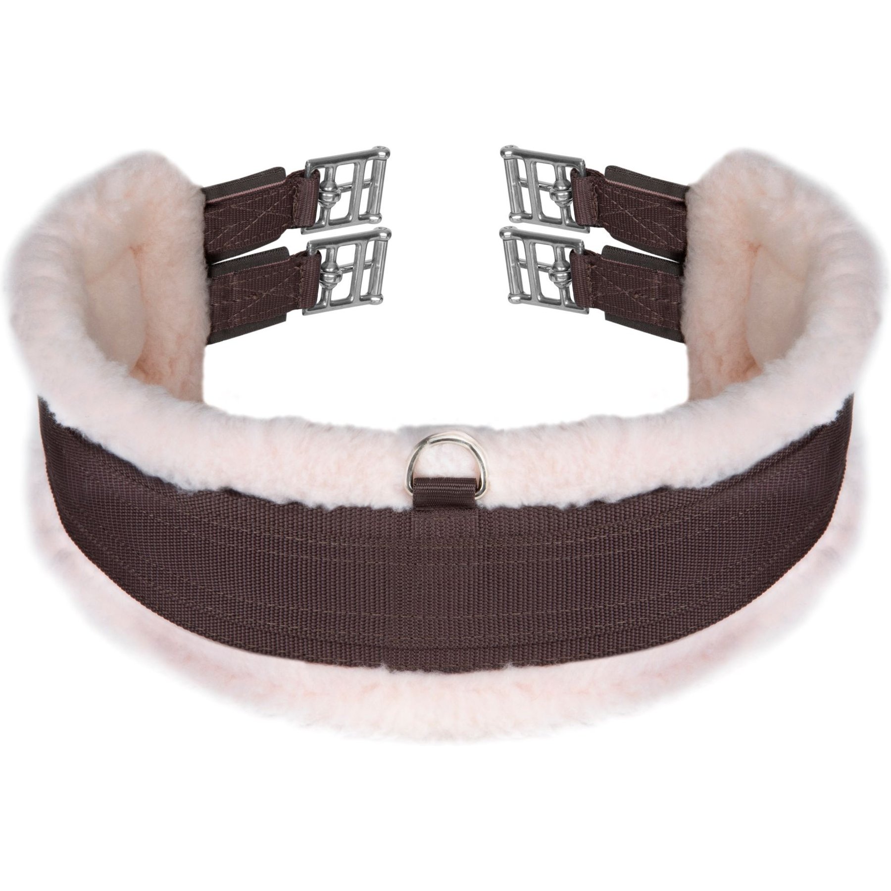 Shires Equestrian Products ARMA Fleece Lined Elastic Horse Girth, Brown, 66-in