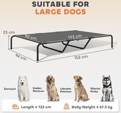 Bencmate Cooling Elevated Dog Bed, Grey slide 2 of 8
