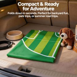 FIFA Aqua Sprinkling Pool Dog Mat, Green, Medium: 51.2 x 0.39-in slide 2 of 6