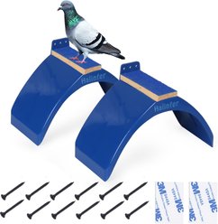 Halinfer Lightweight 2-Piece Pigeon Stand with Wood Rest, Blue