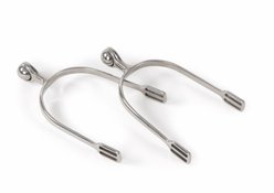 Shires Equestrian Products Roller Ball Horse Spurs, Silver, Ladies