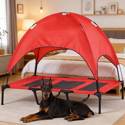 Bencmate Bencmate Modern Cooling Elevated Dog Bed, Red