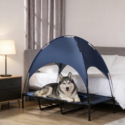 Bencmate Modern Cooling Elevated Dog Bed, Blue