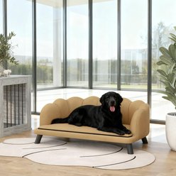 Bencmate Couch with Foam Cushion Novelty Elevated Dog Bed, Brown