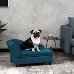 Bencmate Elegant Chaise Lounge Novelty Elevated Dog Bed, Blue