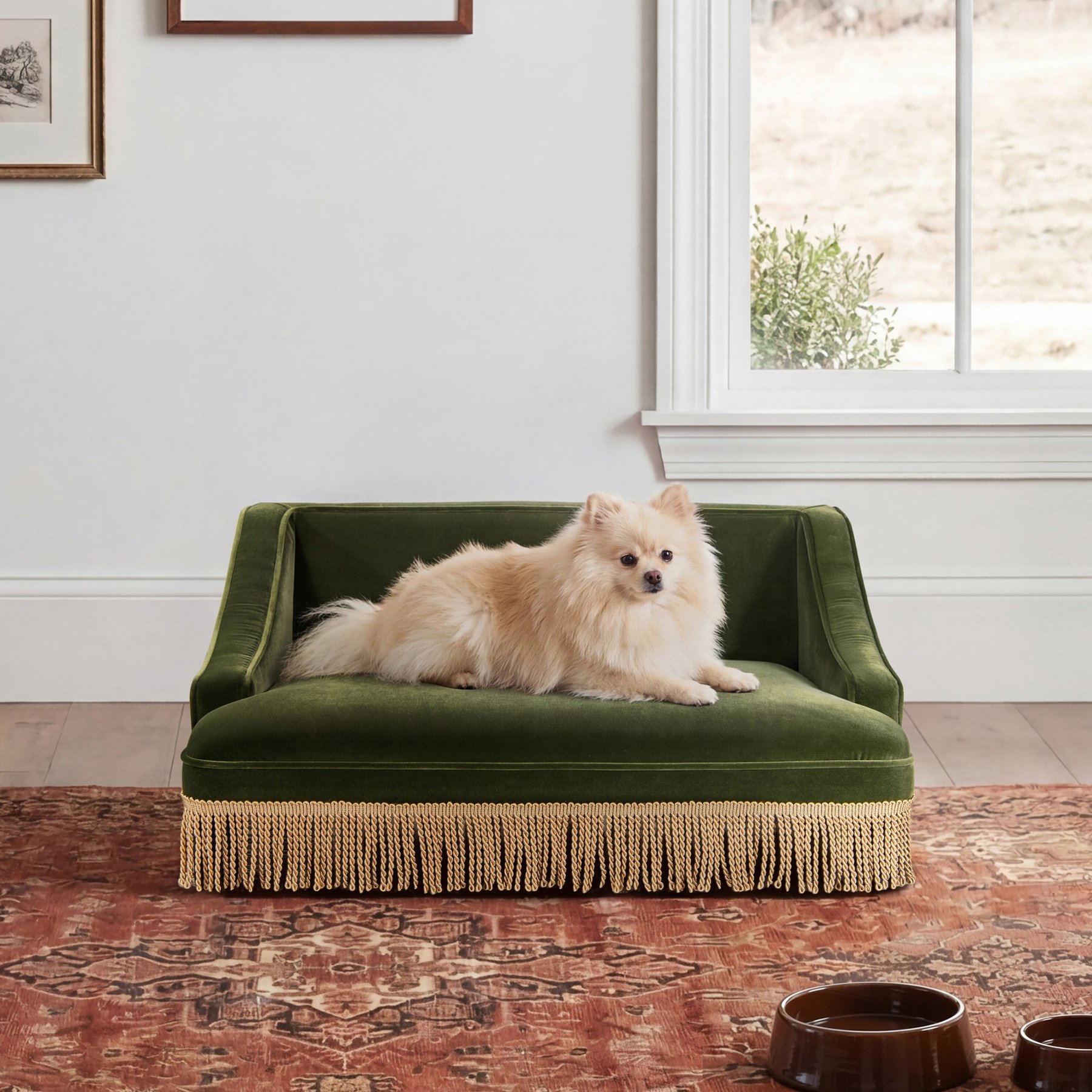 Bencmate Princess Novelty Sofa Dog Bed, Green
