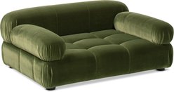 Bencmate Luxury Tufted Velvet Novelty Sofa Dog Bed, Green