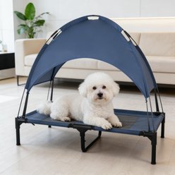 Bencmate Chew Resistant Elevated Dog Bed, Blue slide 1 of 6