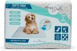 Spike & Stella Protector Dog Training Pads, Light Blue, Large: 22 x 22-in, 100 count