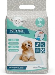 Spike & Stella Protector Dog Training Pads, Light Blue, Large: 22 x 22-in, 50 count