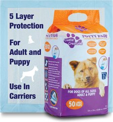 Cudlie Creatures Protector Dog Training Pads, Purple, Large: 22 x 22-in, 50 count slide 2 of 5