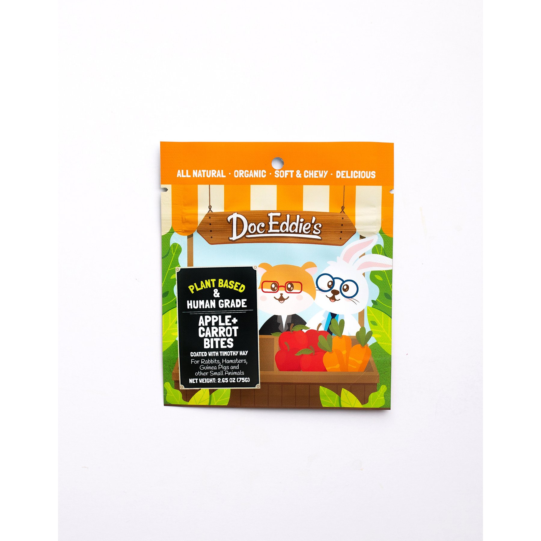 Doc Eddie's Apples + Carrots Bites Small Pet Treats, 2.65-oz bag