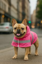 Parisian Pet Waterproof Outdoor Dog Raincoat, Pink, Small slide 2 of 4