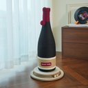 Fairela Wine Bottle 24.8-in Hemp Cat Scratching Post, Black/Red