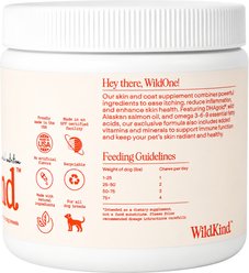 WildKind Allergy Support Salmon Flavored Soft Chew Skin & Coat Supplement for Dogs, 120 count slide 2 of 6