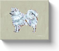 Art Barke by Chelsea McShane Art Samoyed Canvas Print, 10 x 8-in
